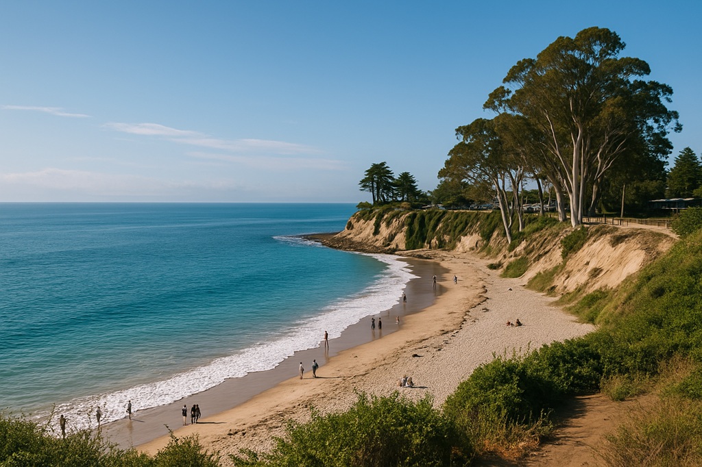 Beaches and coastal views near UC Santa Cruz